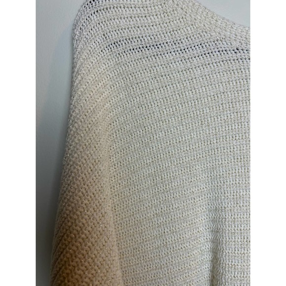 Ana White Open Knit Sweater Cotton Blend Size XL Scoop Neck Boho - Picture 3 of 9